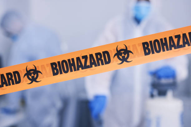 Professional Biohazard Cleanup technician working in Essex, IL